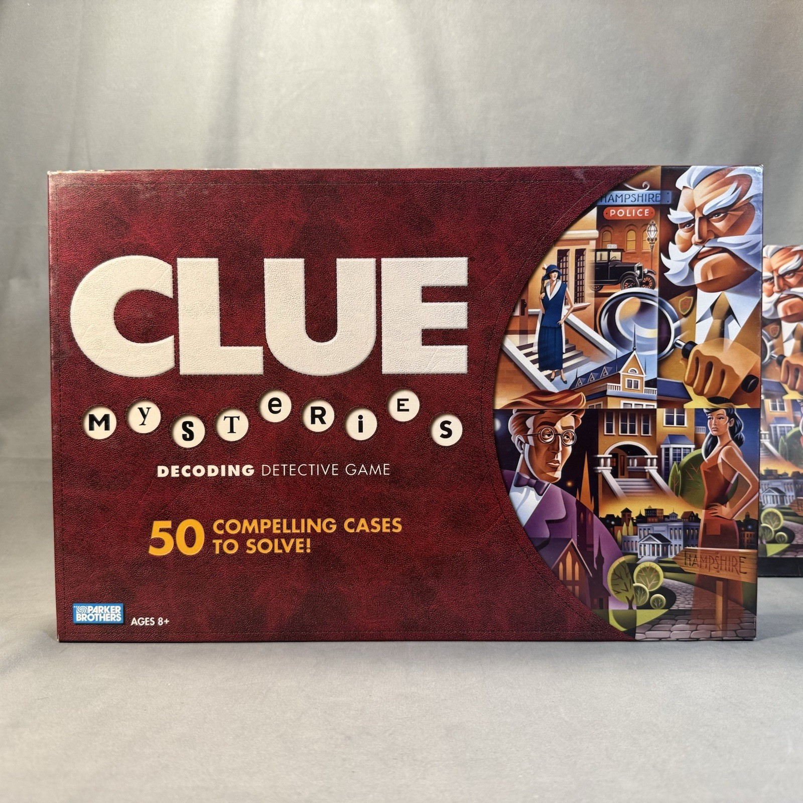 CLUE Mysteries 2005 Parker Brothers Decoding Detective Board Game 100% Complete
