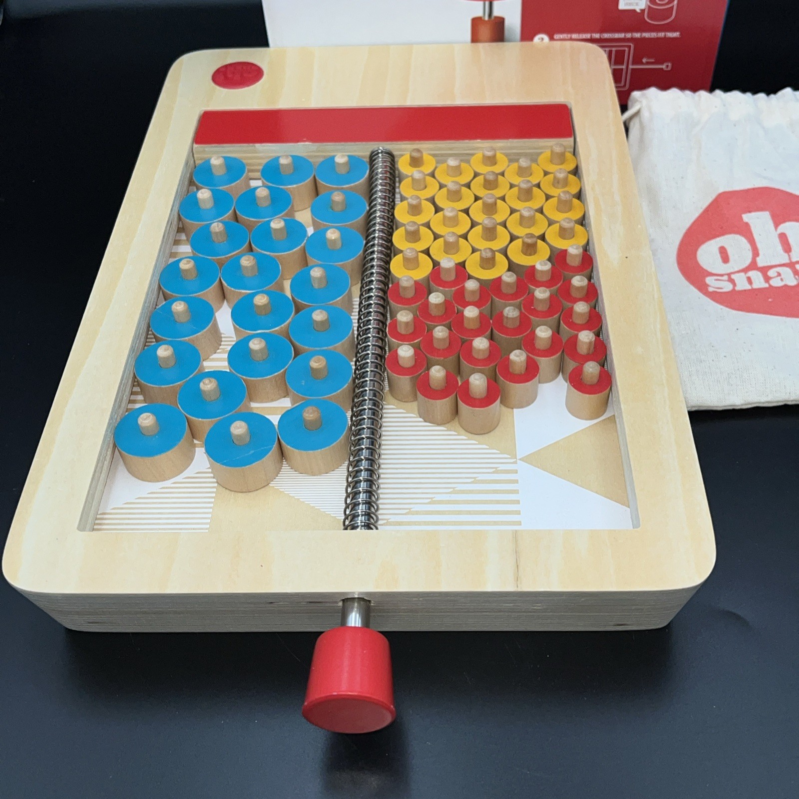 Oh Snap! Marbles Brain Workshop Wooden Game 2015 Complete Booby Trap Classic