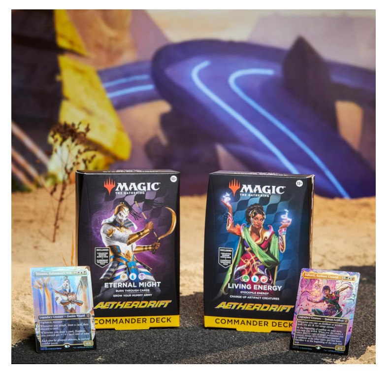 MTG Aetherdrift Commander Deck Bundle(2 Living Energy + 2 Eternal Might)