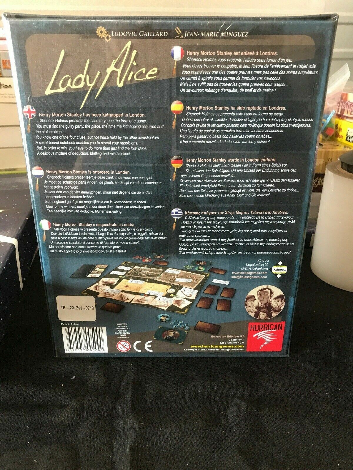 Lady Alice. Asmodee Editions. Factory Sealed. Brand New. F63