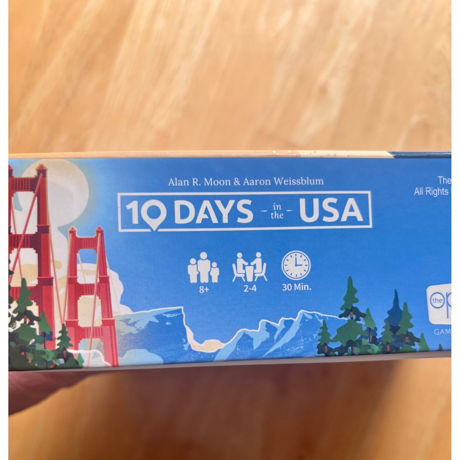 The Op 10 Days in the USA Board Game Unisex OS Blue Travel Strategy