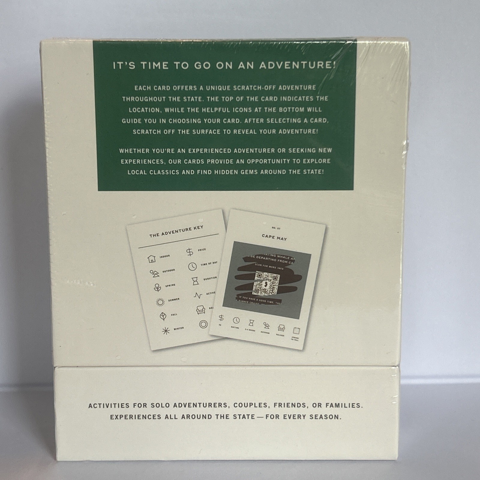 NJ Adventure Bucket List 50 Scratch Off Cards Box New Jersey New