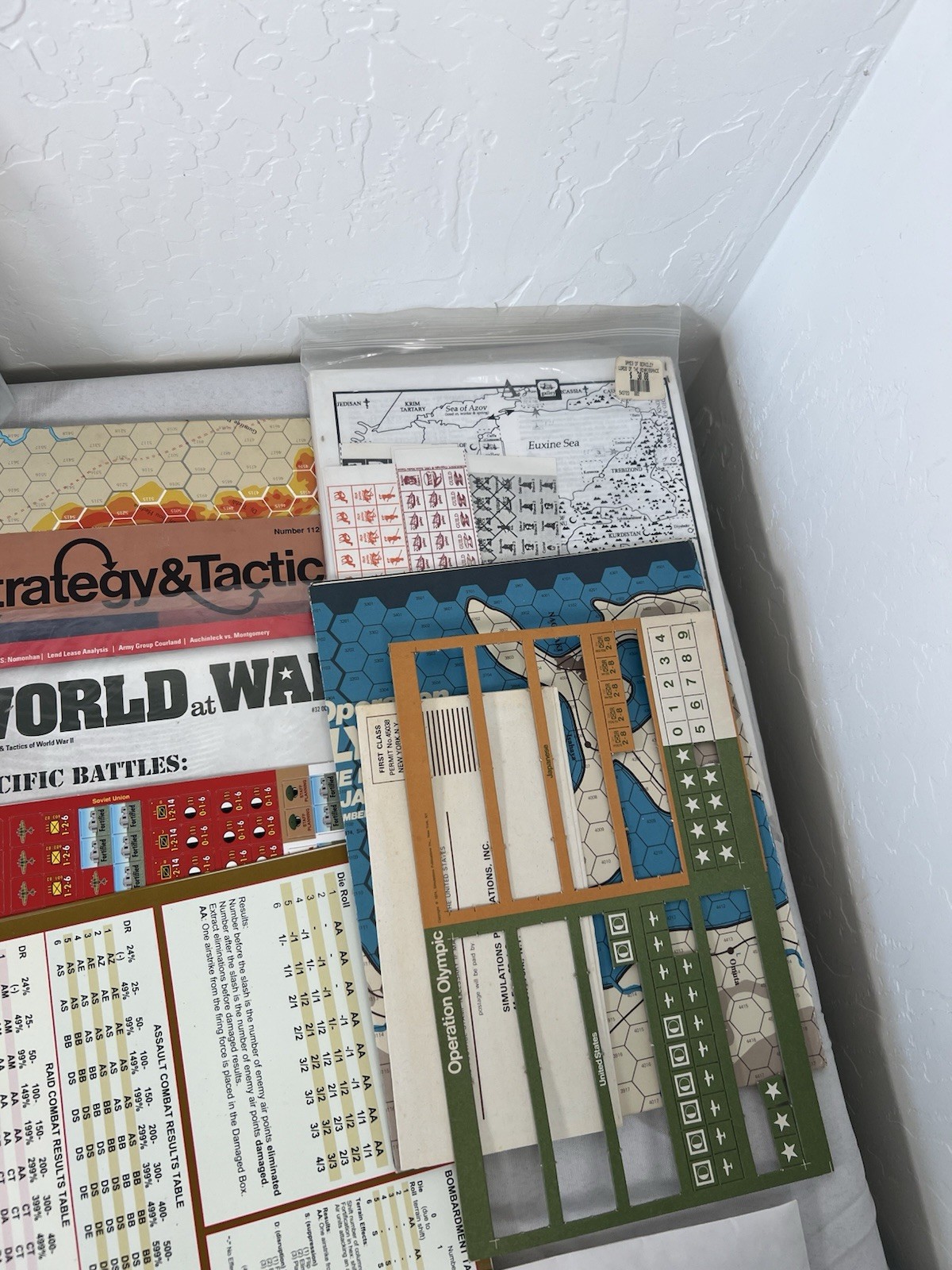 Strategy & Tactics Magazine War Games Bulk Lot Maps Pieces Guides Mixed Lot