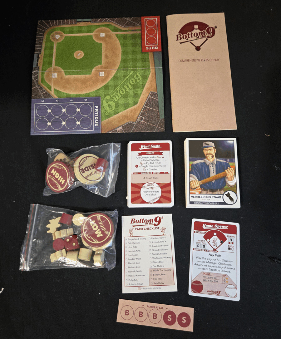 Bottom Of The 9th Baseball Themed Board Game Complete Dice Hate Me Games