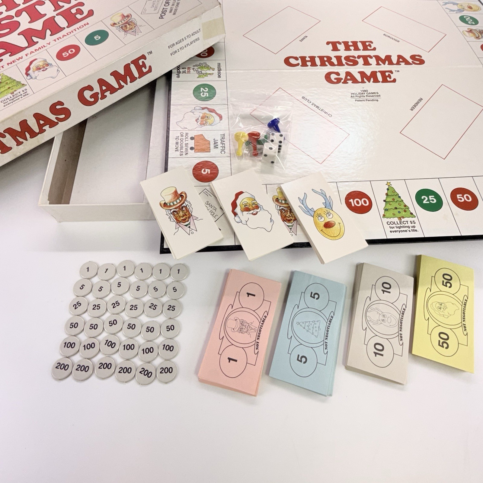 The Christmas Game- By Holiday Games -Vintage 1980 Board Game-Complete VG/VG+