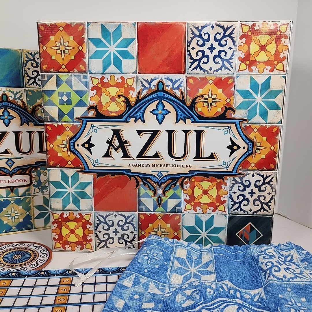 Azul Strategy Board Game 100% Complete Mosaic Tile Placement 2018 Next Move Game