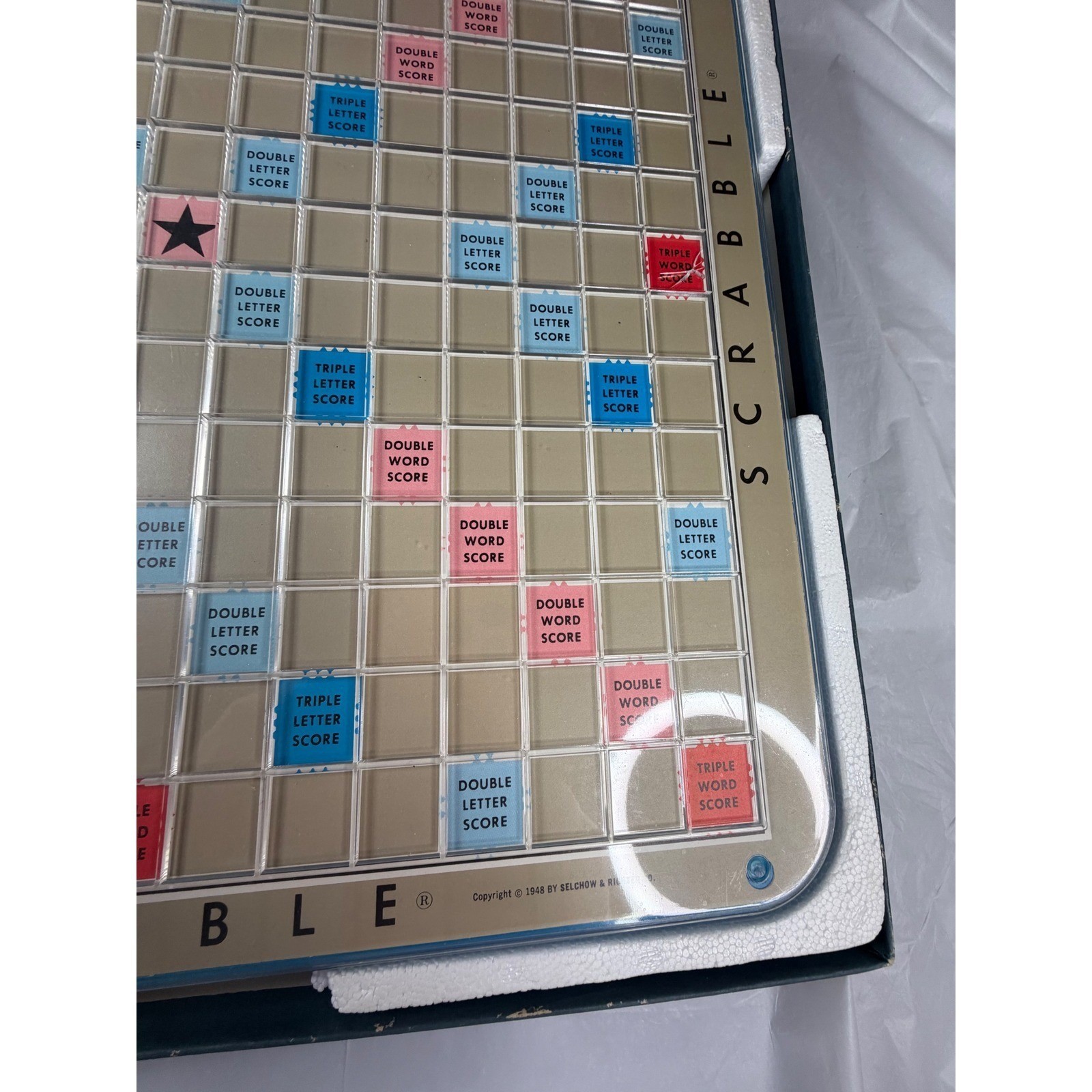 VTG 1977 Scrabble Deluxe Edition Complete Set Board Turntable Selchow Righter