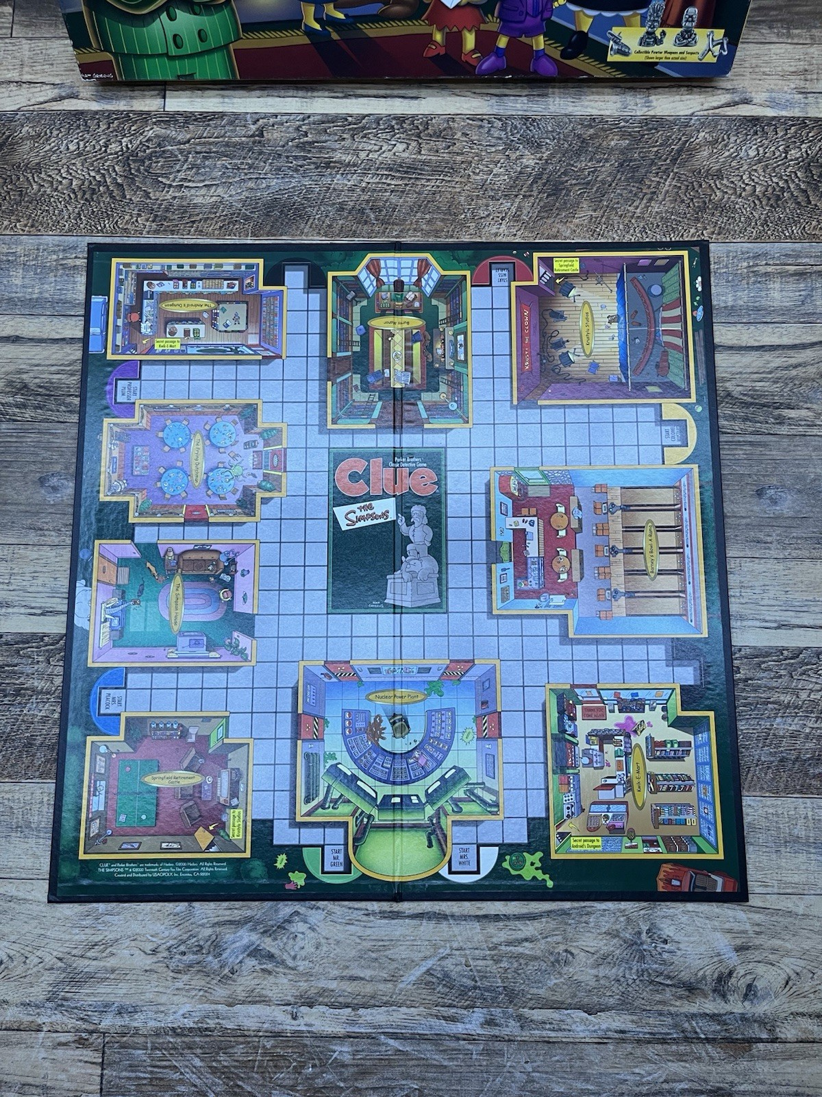 THE SIMPSONS Edition Clue Board Game 2000 First Edition Complete