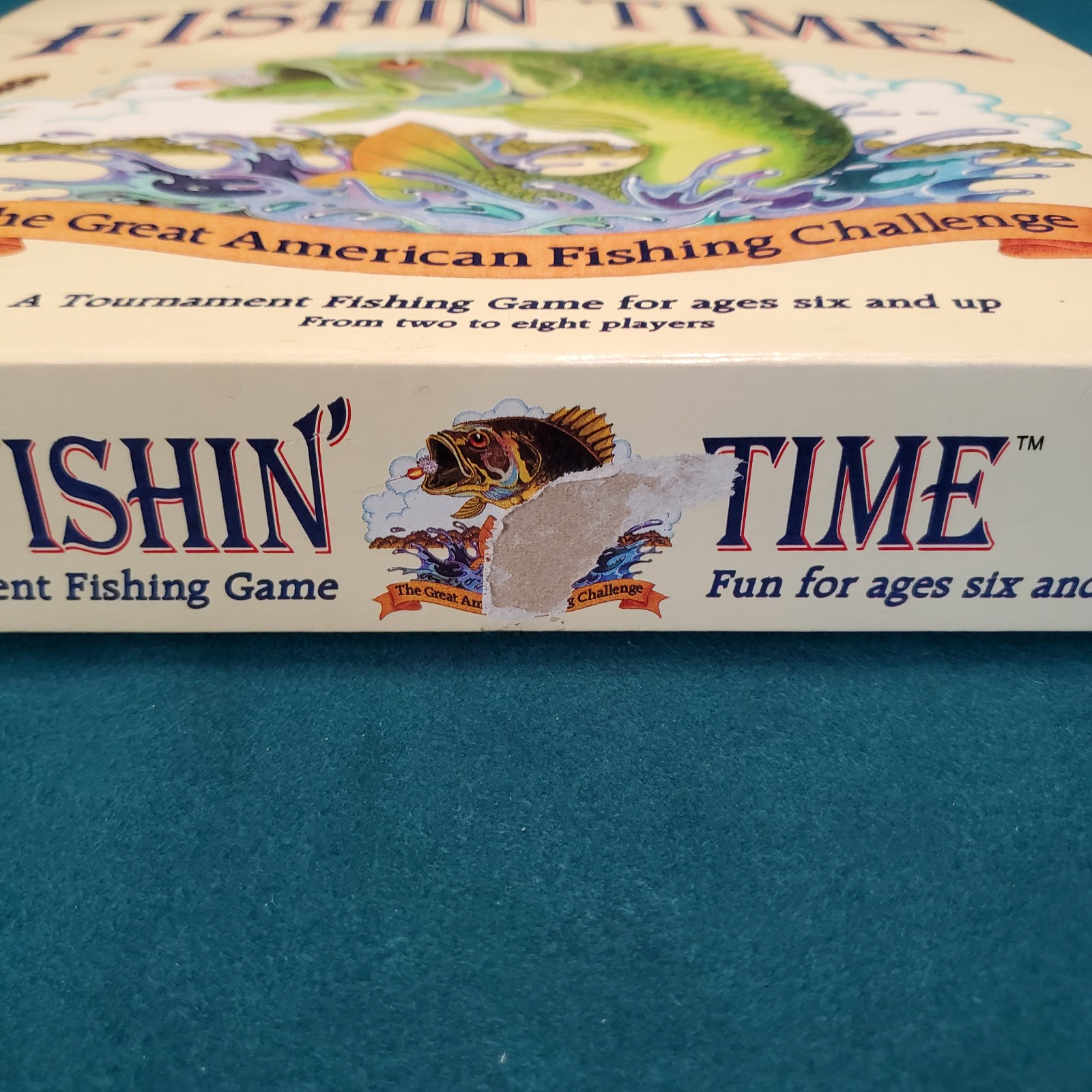 Fishin’ Time Fishing Challenge Board Game 1986 VINTAGE Distinctive Games USA **