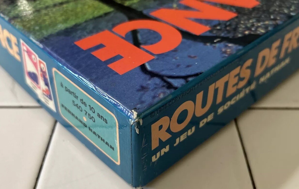 Vintage 1976 Jeux Nathan ROUTES DE FRANCE Board Game French Game RARE Complete