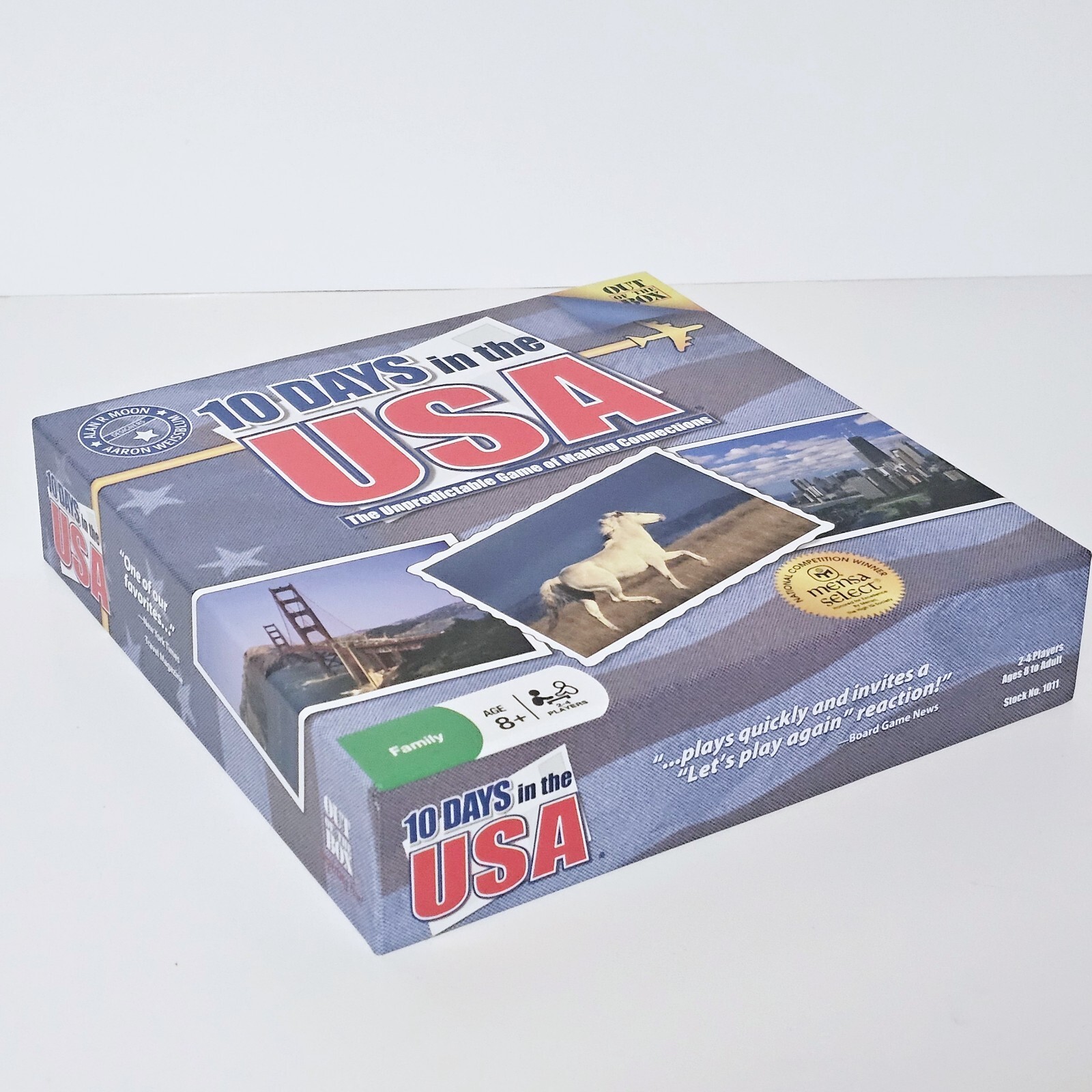 10 Days in the USA Out of Box The Box Games Complete Excellent Condition