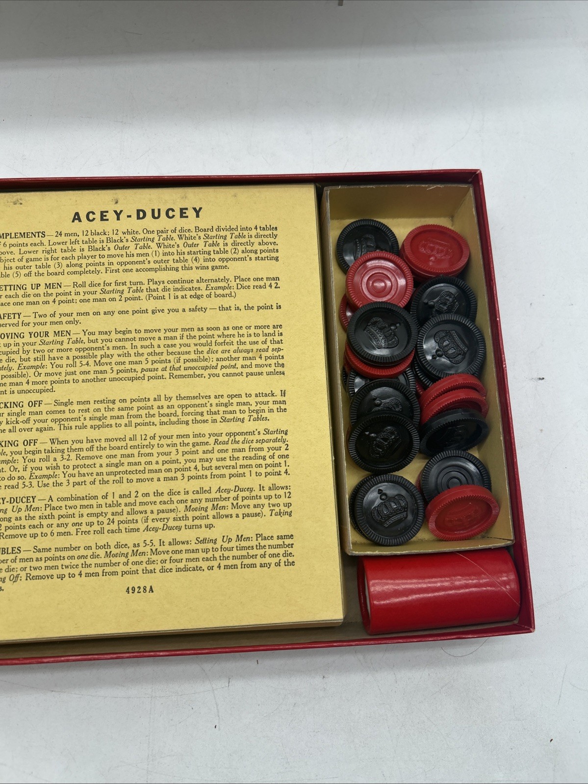 Coca-Cola Milton Bradley Checkers Acey-Ducey World War 2 Game Set