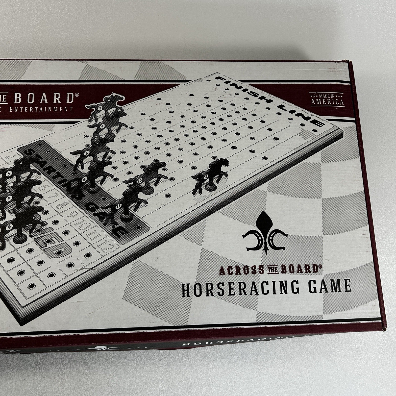 Across The Board Horse Racing Game Horse Racing Game Heavy Wood Board VTG.