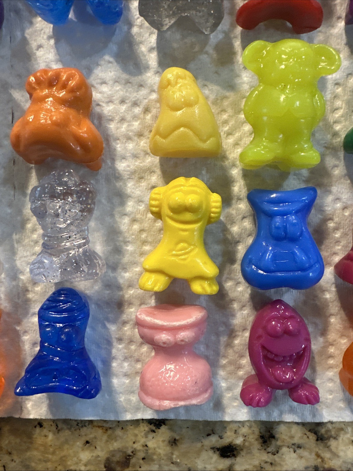 Vintage Gogo’s Crazy Bones Huge Mixed Lot Figures Gogo Toys Go Go Rare Glitter