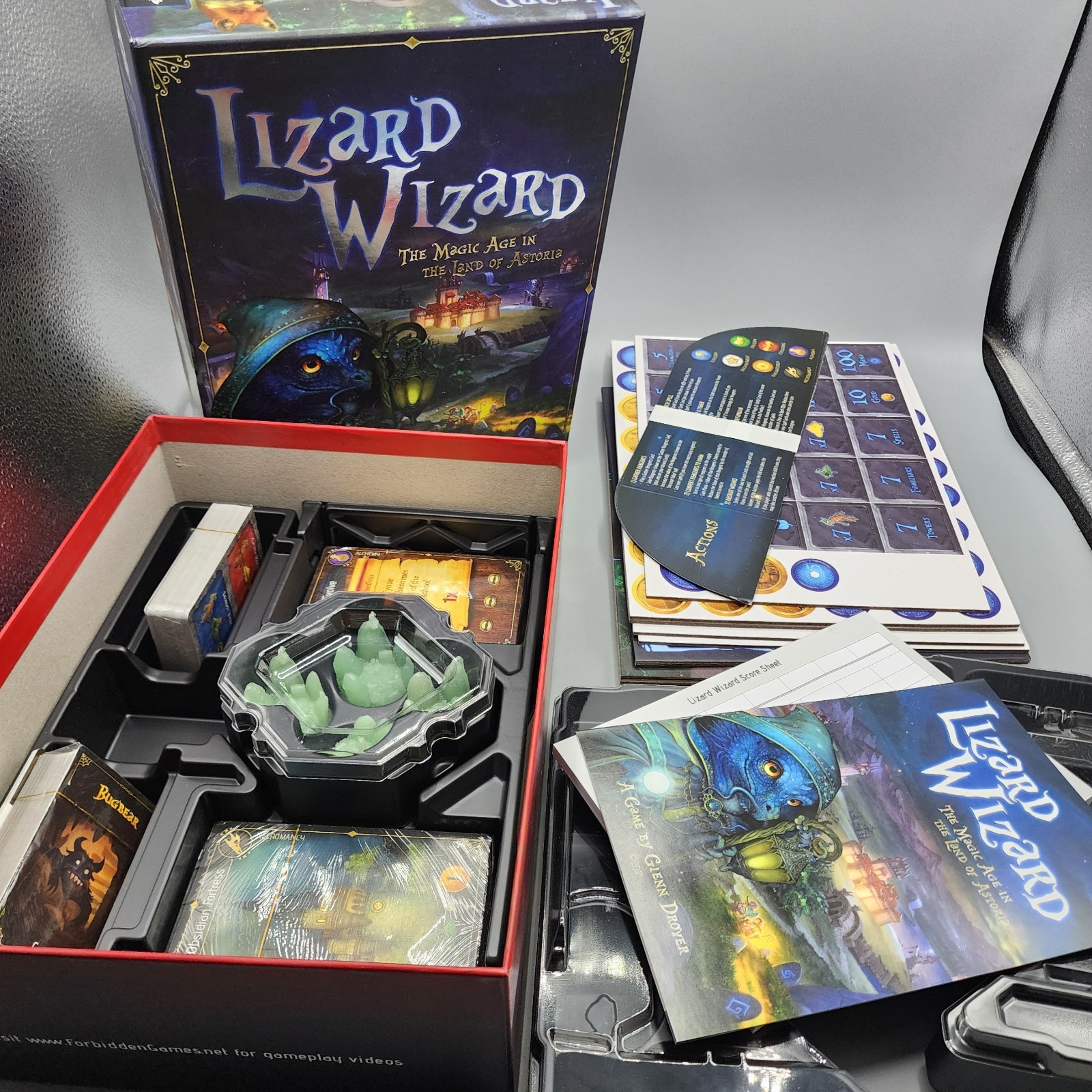 Forbidden Game – Lizard Wizard – (Kickstarter Ed) Complete – Unused