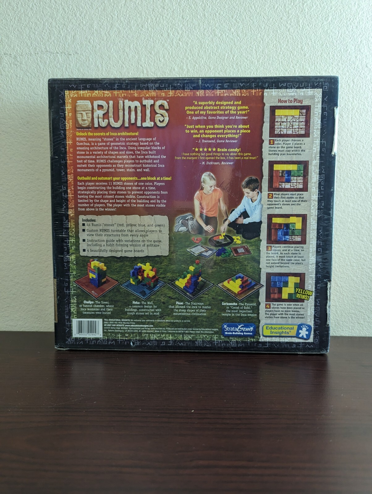 Educational Insights Rumis (Board Game, 2004) New Sealed Brain-Building Games