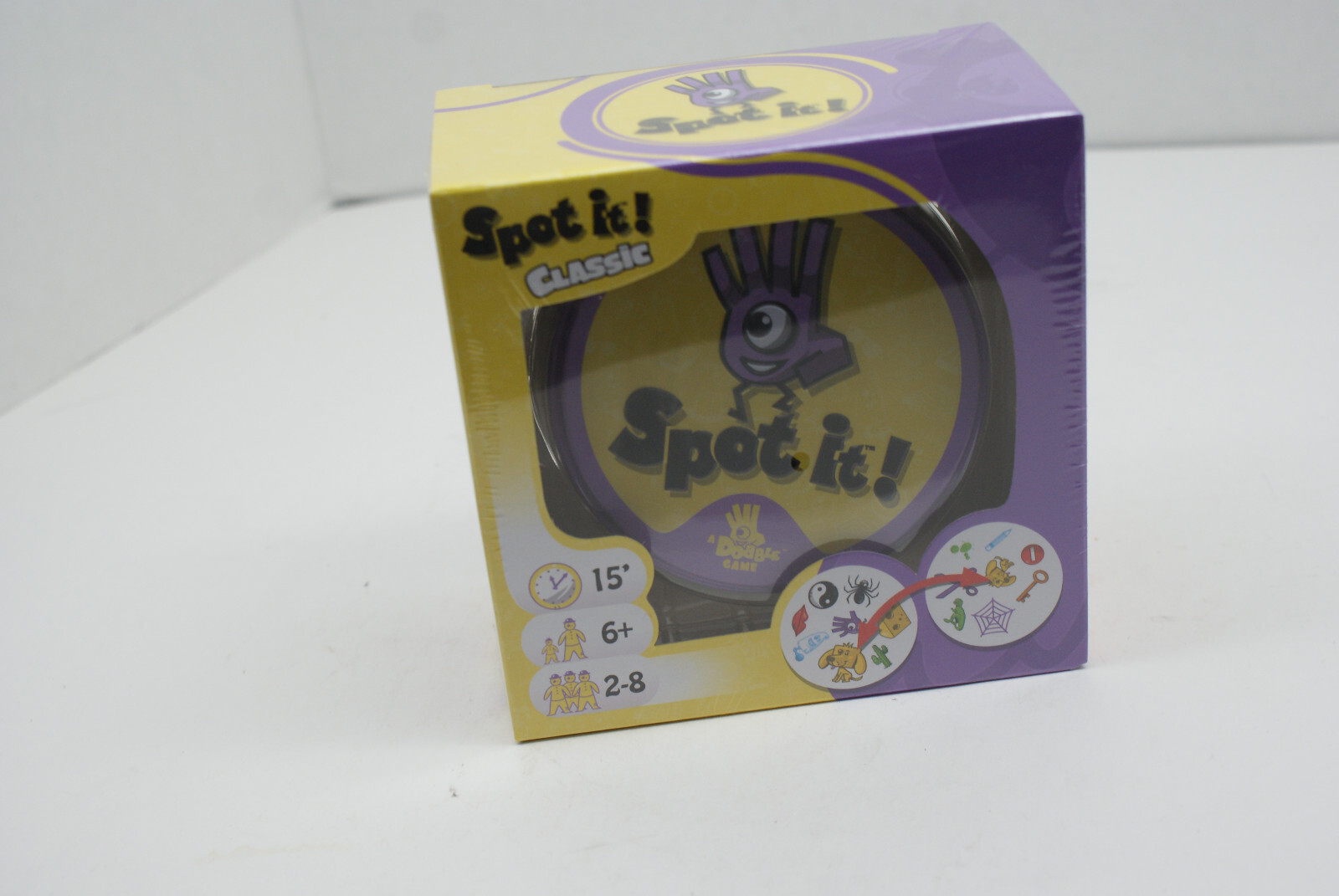 Spot It! Classic Card Game Five Games in One Ages 6 Years and Up 2 to 8 Players