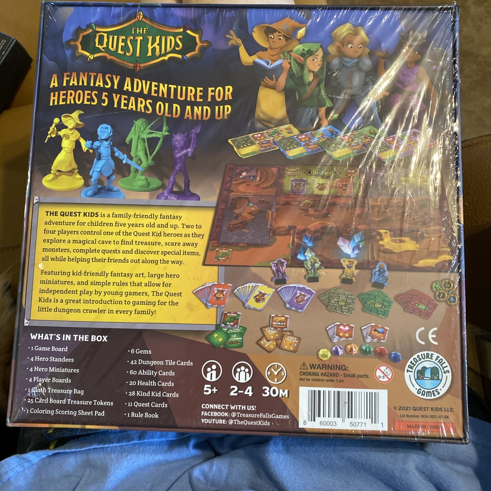 The Quest Kids Board Game for Kids Ages 5+ Family Fantasy Tabletop Adventure NEW