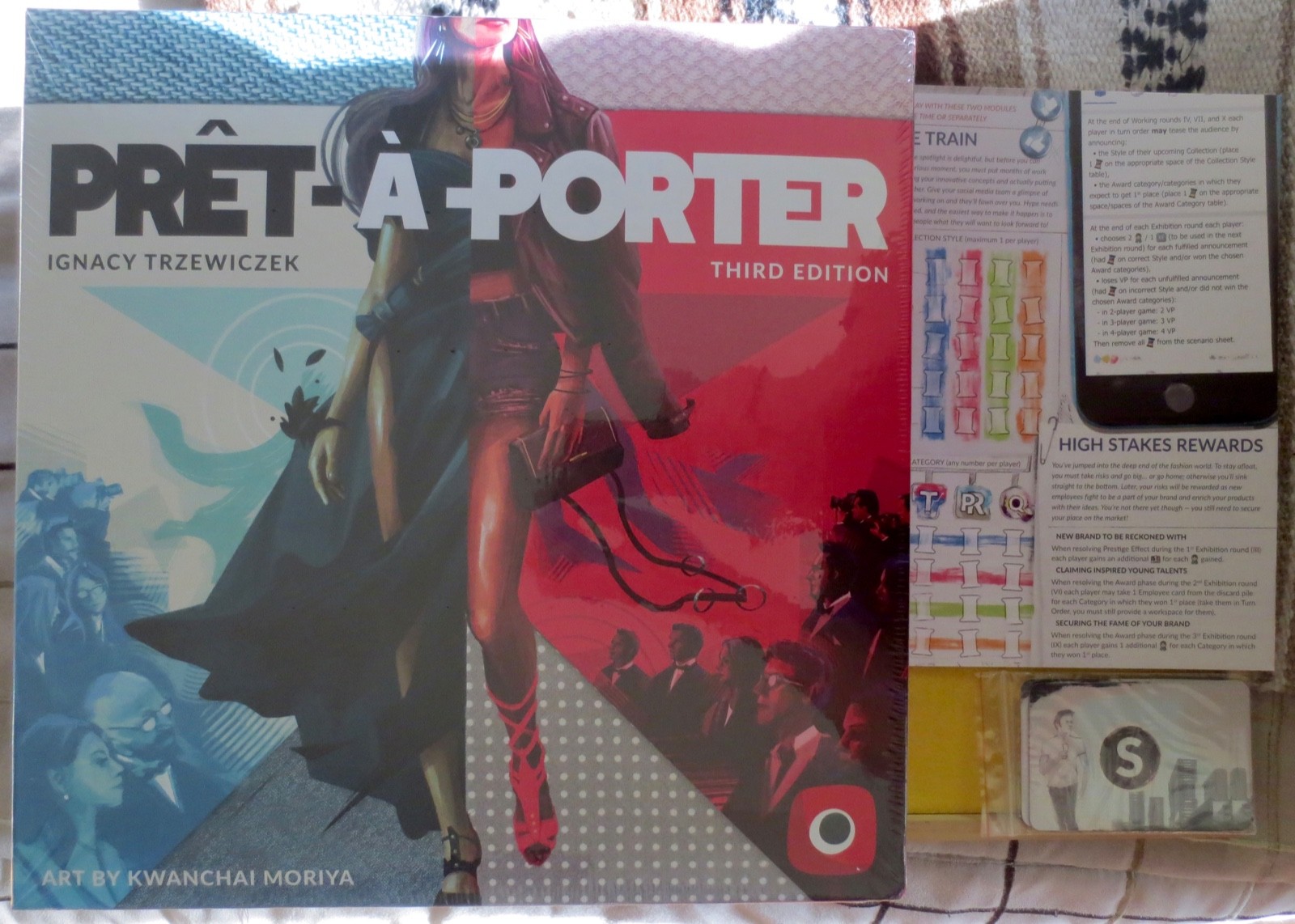 Pret a Porter board game 2019 Portal Games in shrink with promos free shipping