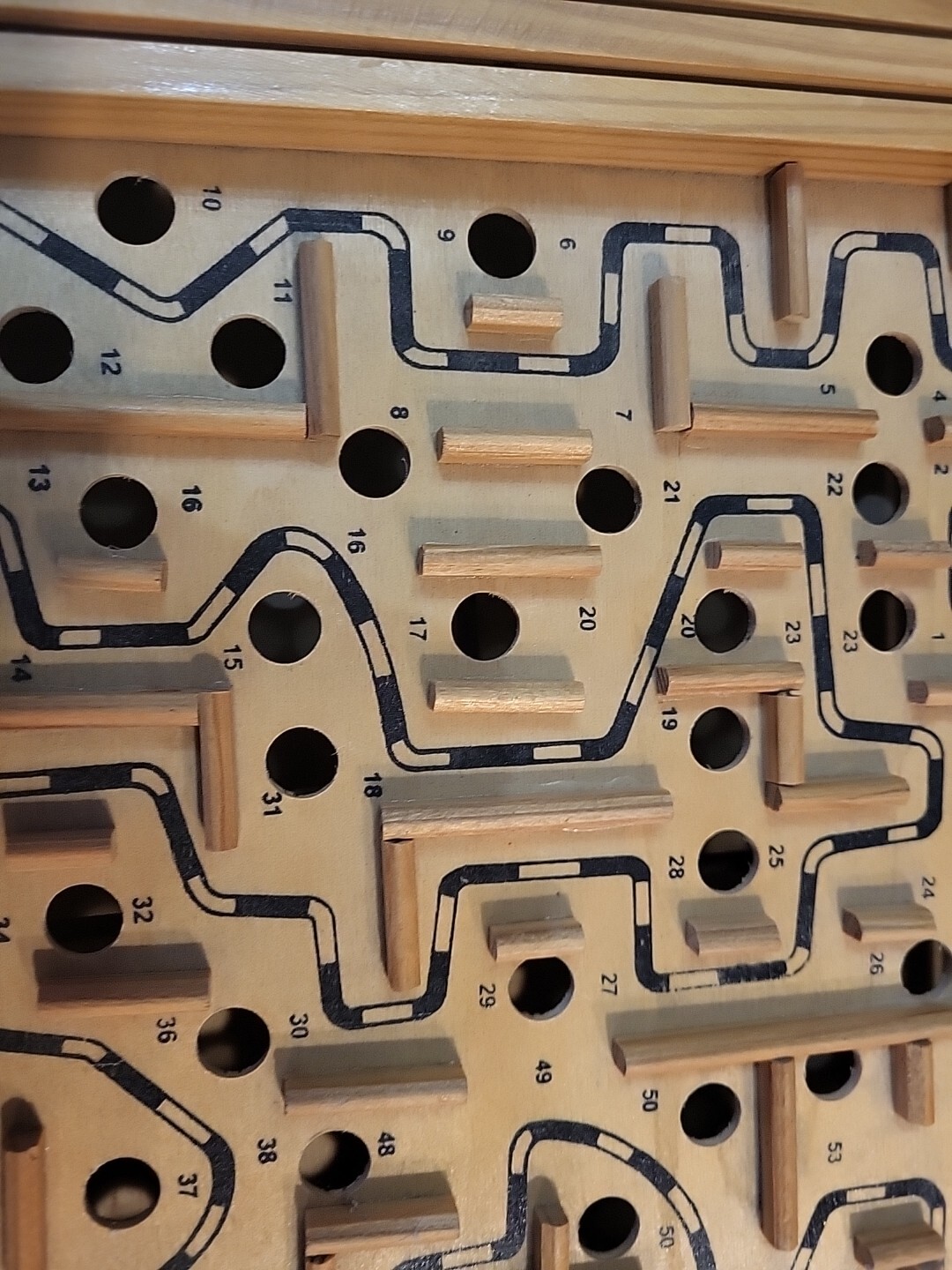 Labyrinth Wooden Maze Game with One Steel Marble, Puzzle Game for Adults, Kids