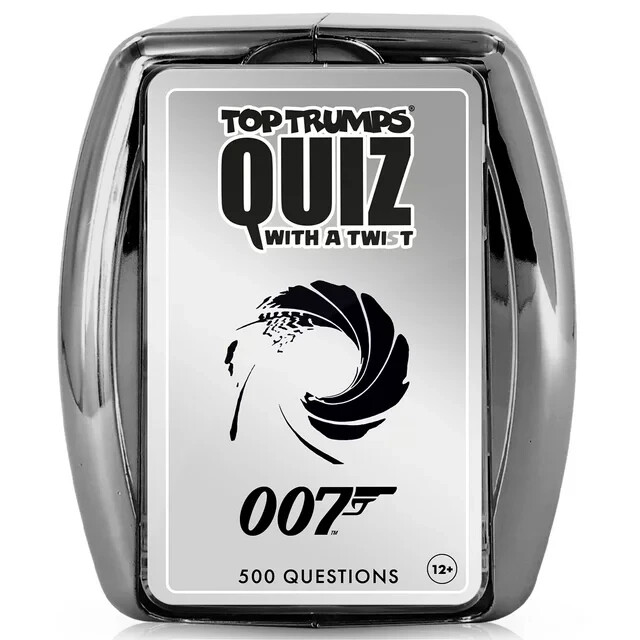 Top Trumps Quiz With A Twist 500 Questions James Bond/007 Family/Kids Game – NEW