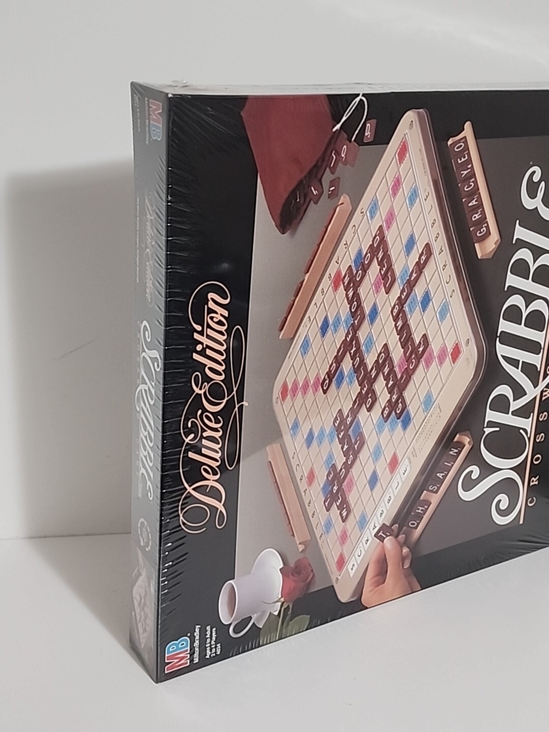 Scrabble Crossword Game Deluxe Edition Turntable 4034 1989 Milton Bradley Sealed