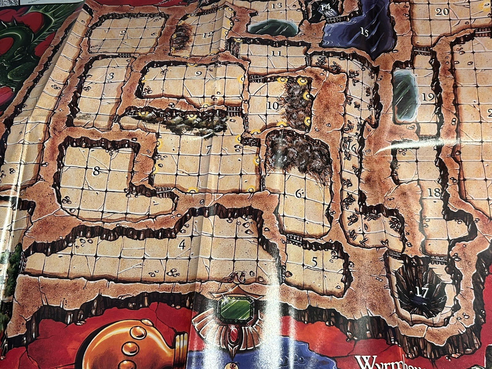 Vintage 1992 D&D Dungeons & Dragons TSR The Dragon’s Den 1073 Complete Unpunched