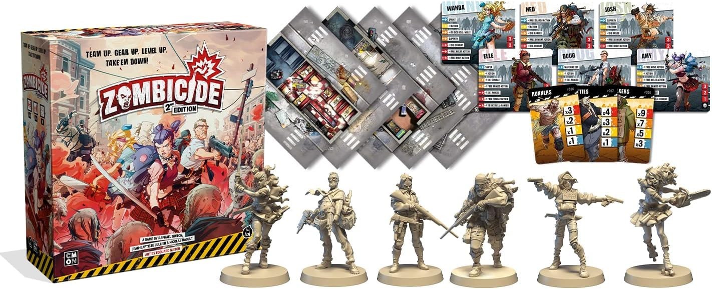 Zombicide 2nd Edition Strategy Board Game | Cooperative Game for Teens and Adult