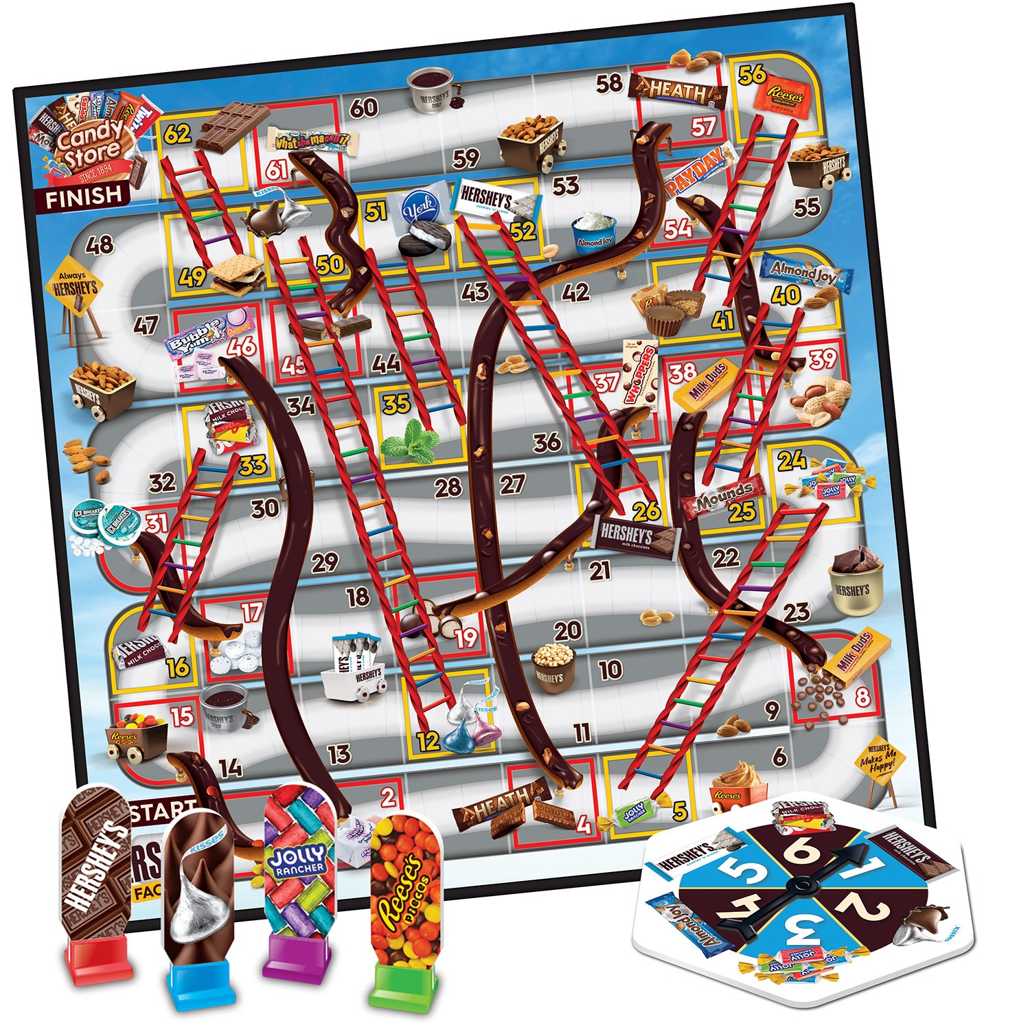 MasterPieces – Hershey’s – Slides and Ladders Board Game