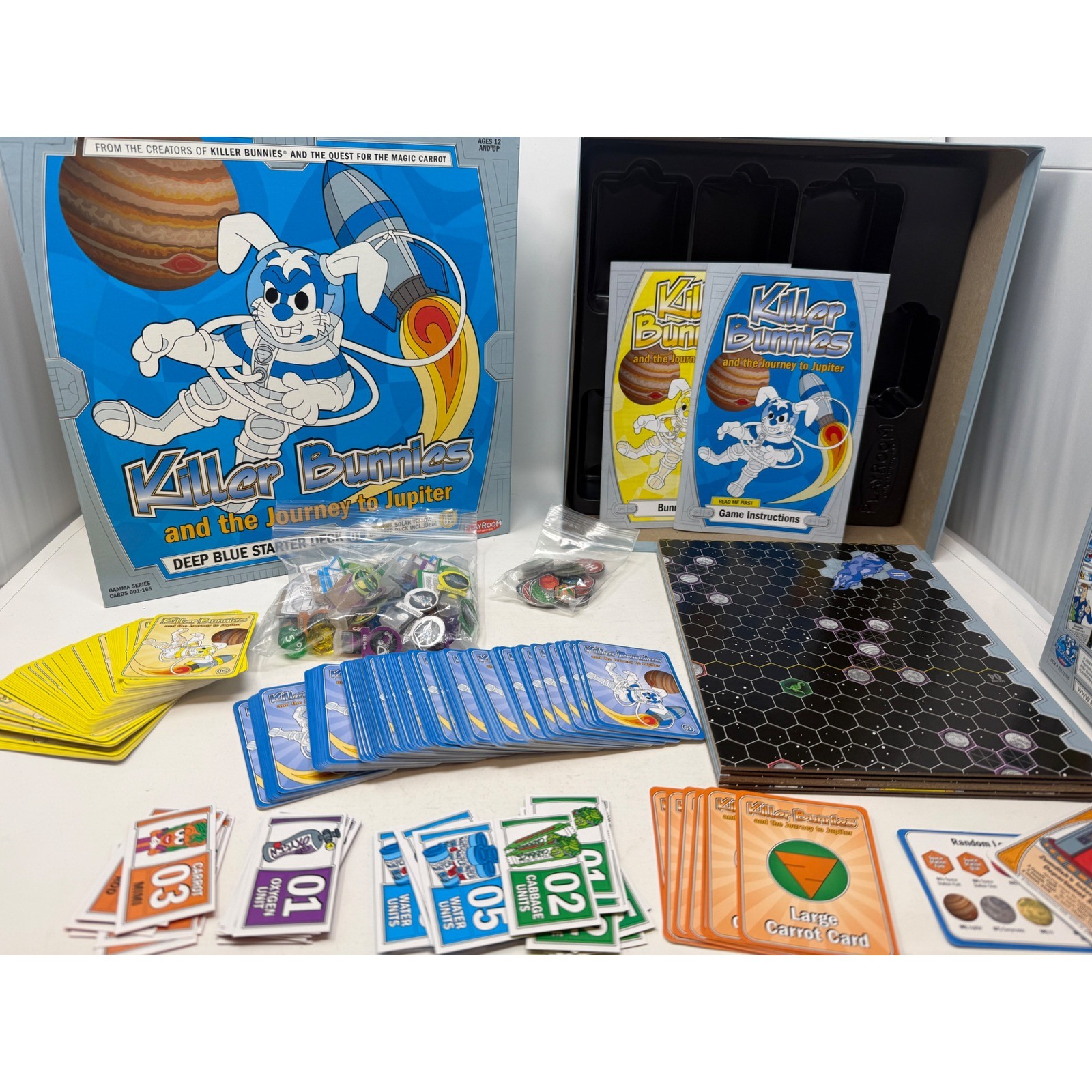 Killer Bunnies Journey to Jupiter Deep Blue Starter Solar Yellow Laser Red Decks