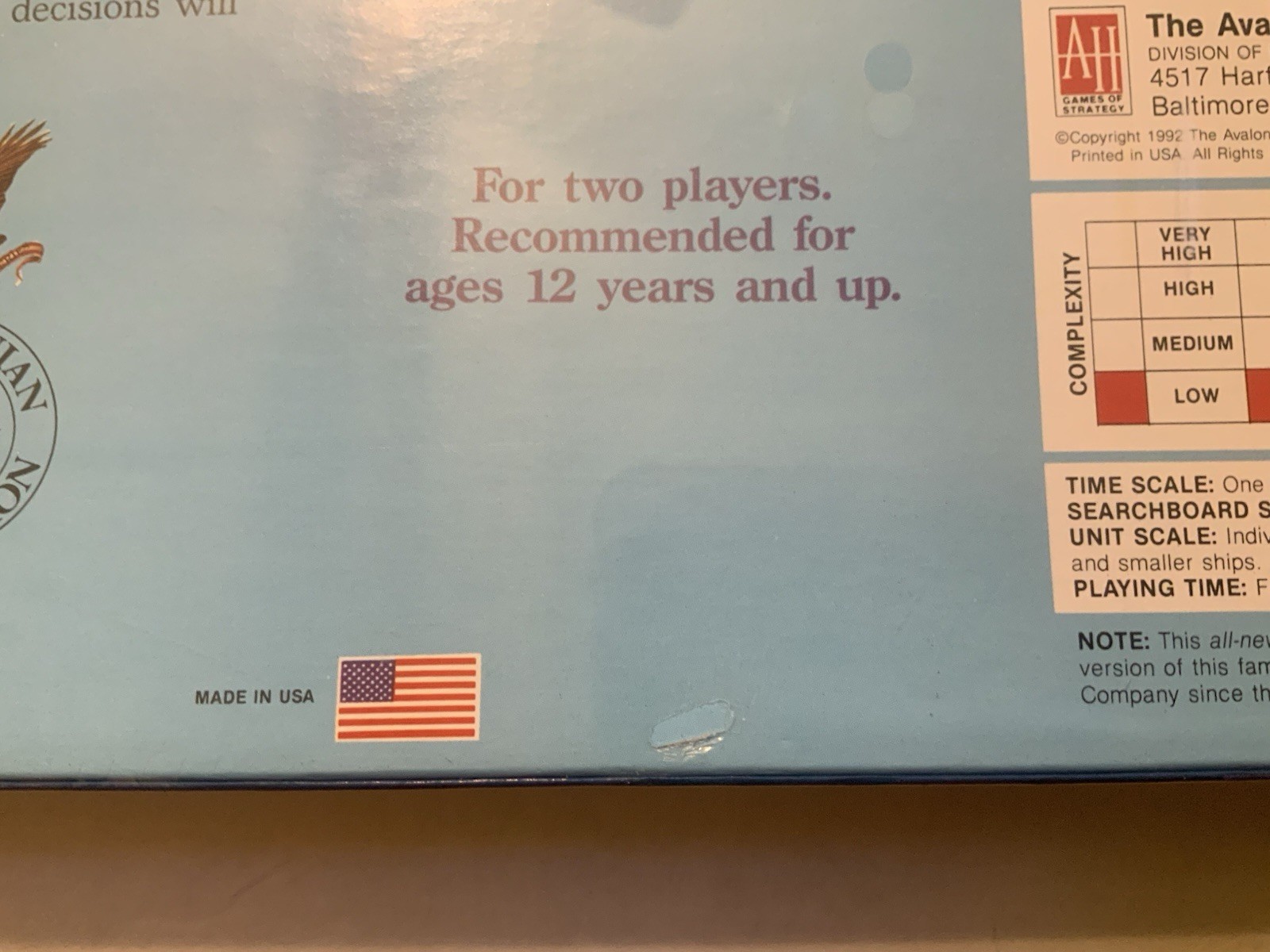 Midway (Smithsonian Edition). Avalon Hill 1992. SW