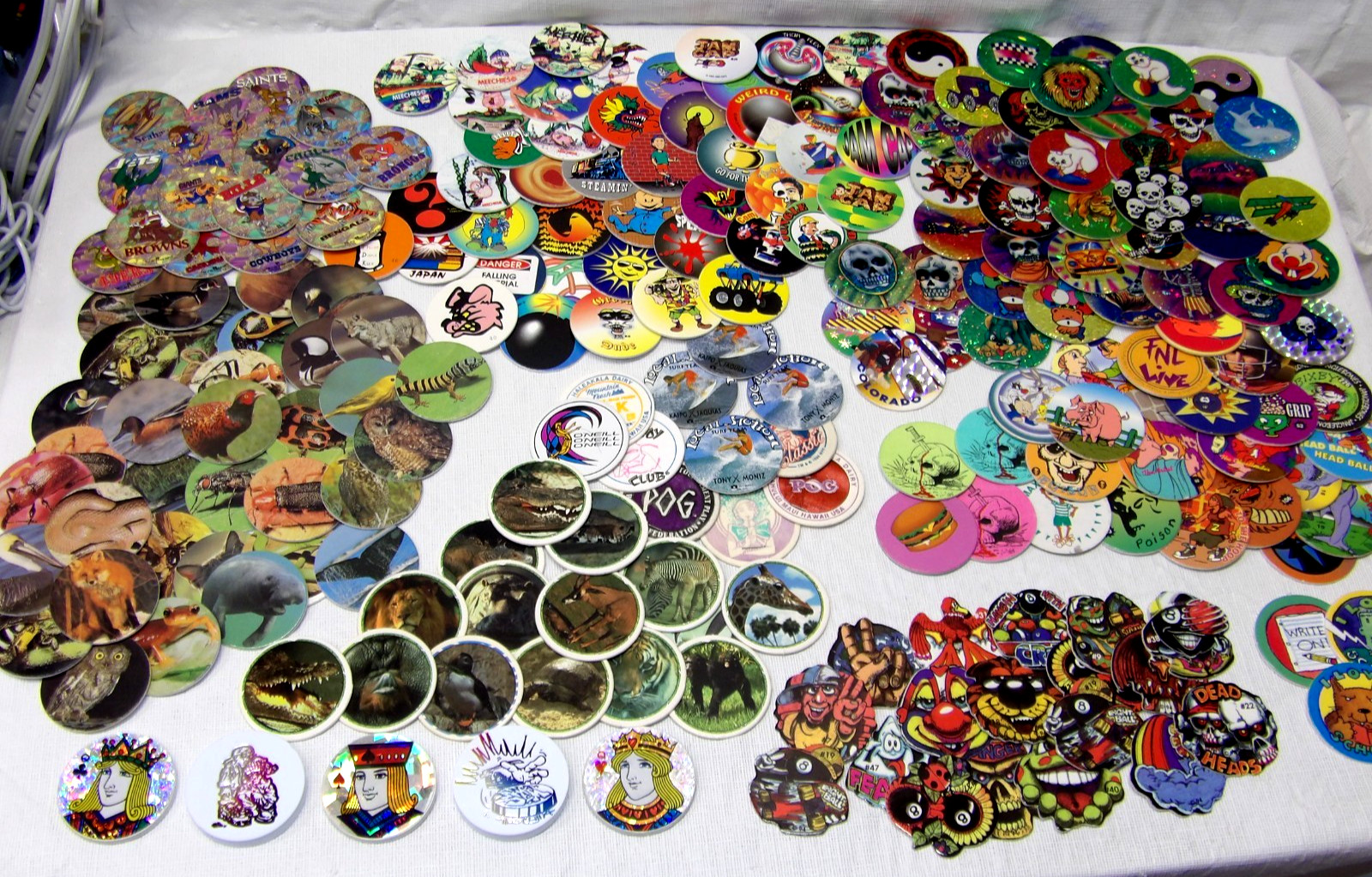 Pogs!• 200+ Pogs!• 5 Slammers!• See Pics & Description• FREE SHIPPING!!•
