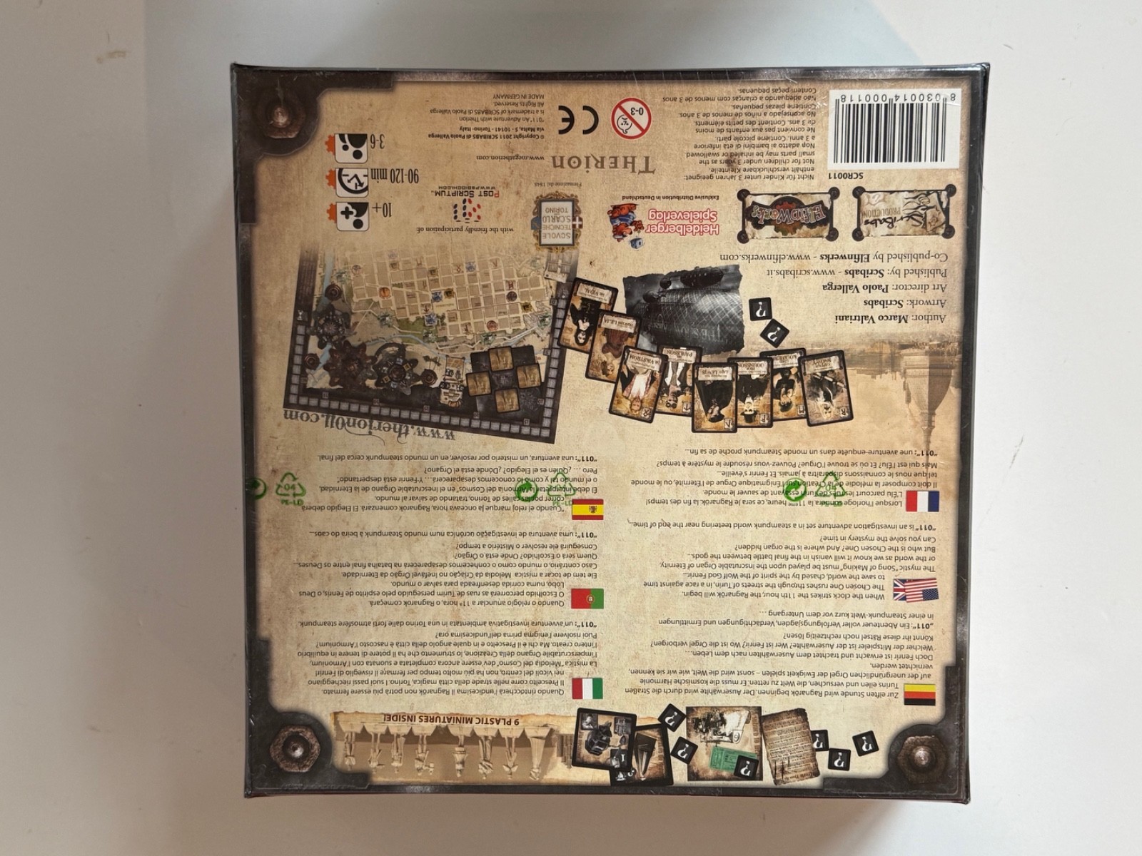011 Board Game An Adventure With Therion Elfinwerks Steampunk Board Game New OOP