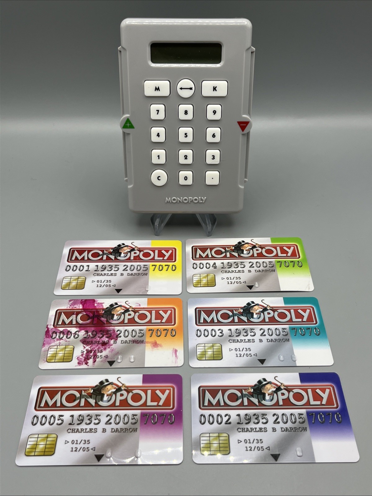 2005 Monopoly Electronic Banking Unit Replacement w/ 6 Credit Cards