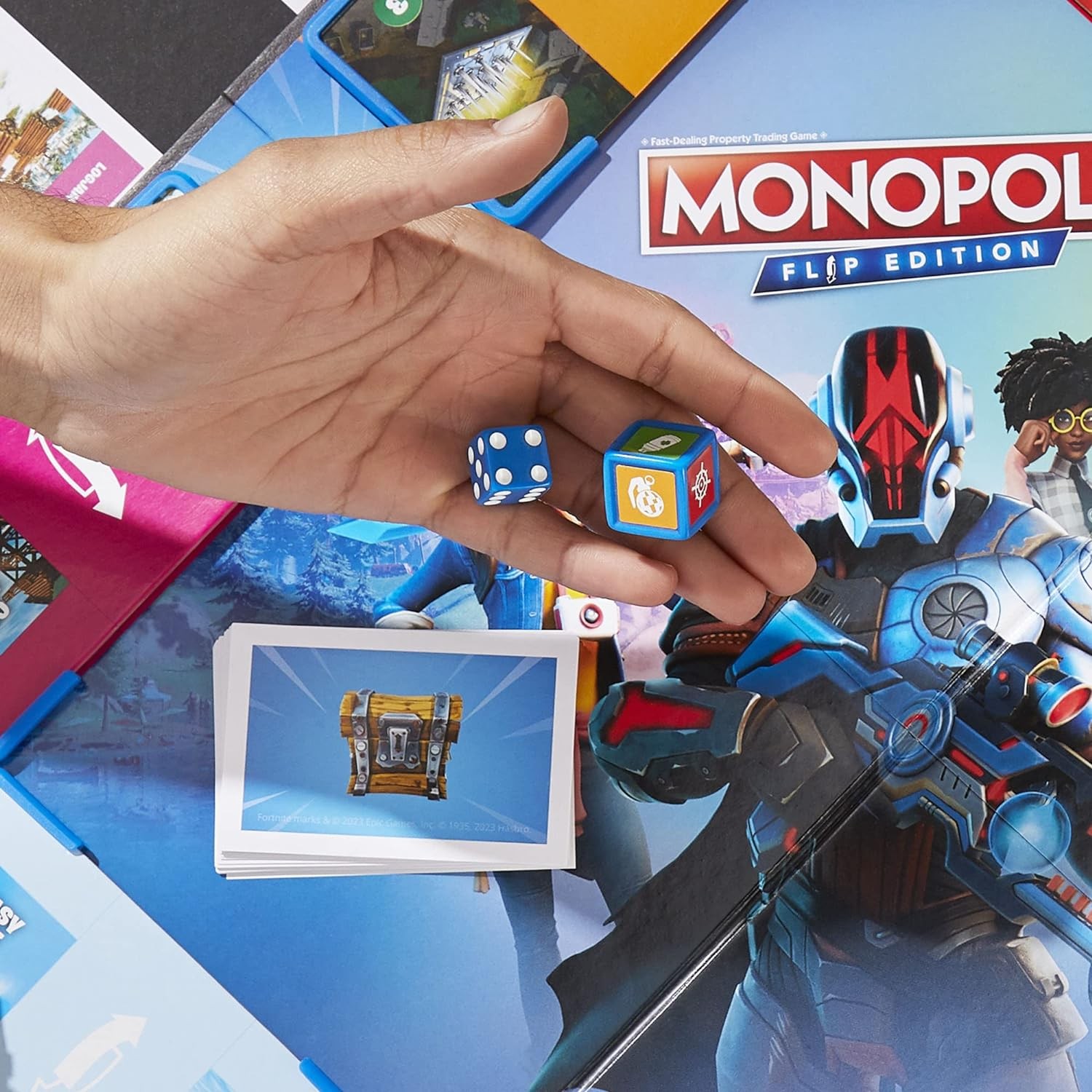 Monopoly Flip Edition: Fortnite Board Game Monopoly Game Inspired by Fortnite