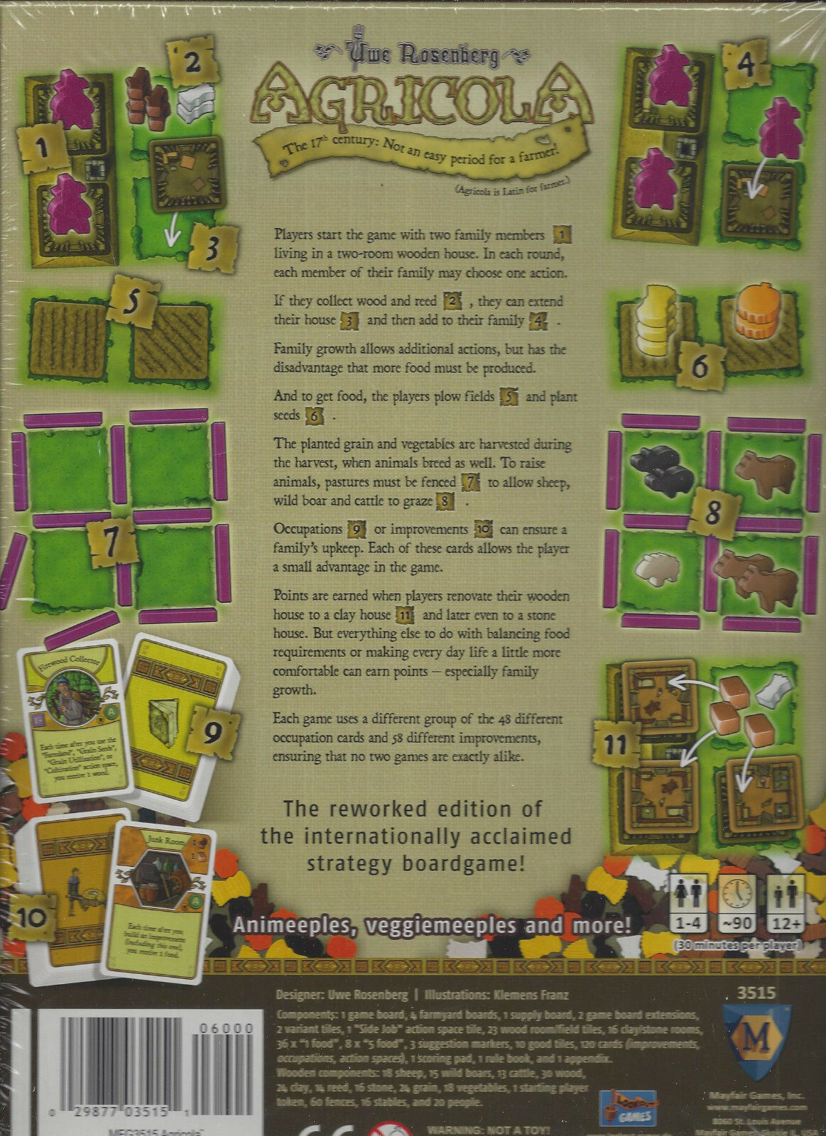 Agricola Core Game NIB Factory Sealed Mayfair 3515 NEW SEALED