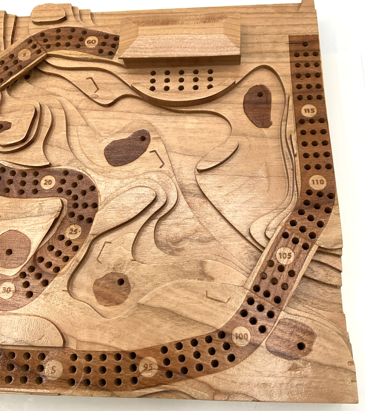 Handmade Cribscapes 3-D Golf Inspired Cribbage Board Made in Canada Card Game