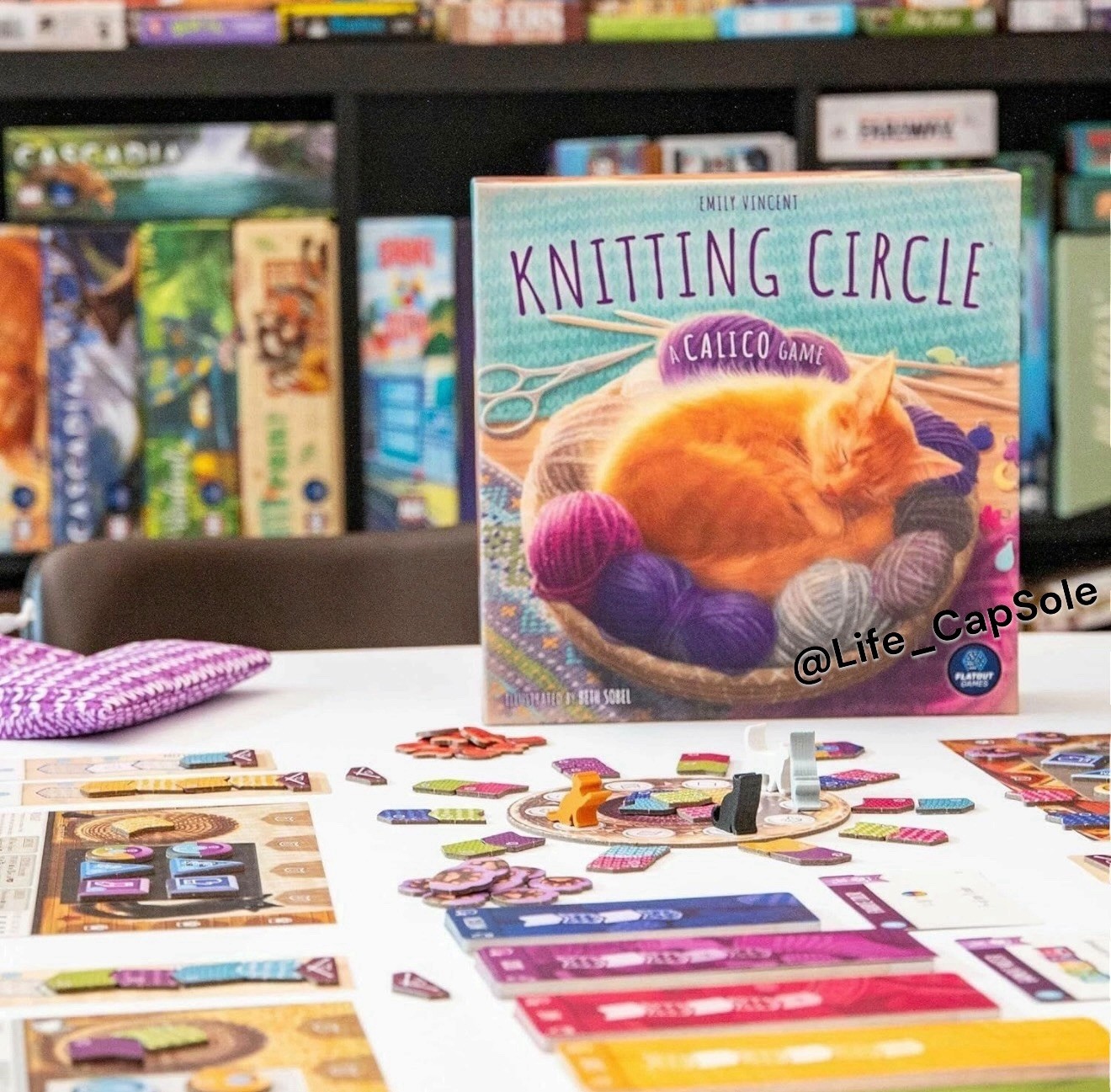 Knitting Circle A Calico Puzzly Game Calico Cats Yarn Cozy Knits | 1-4 players