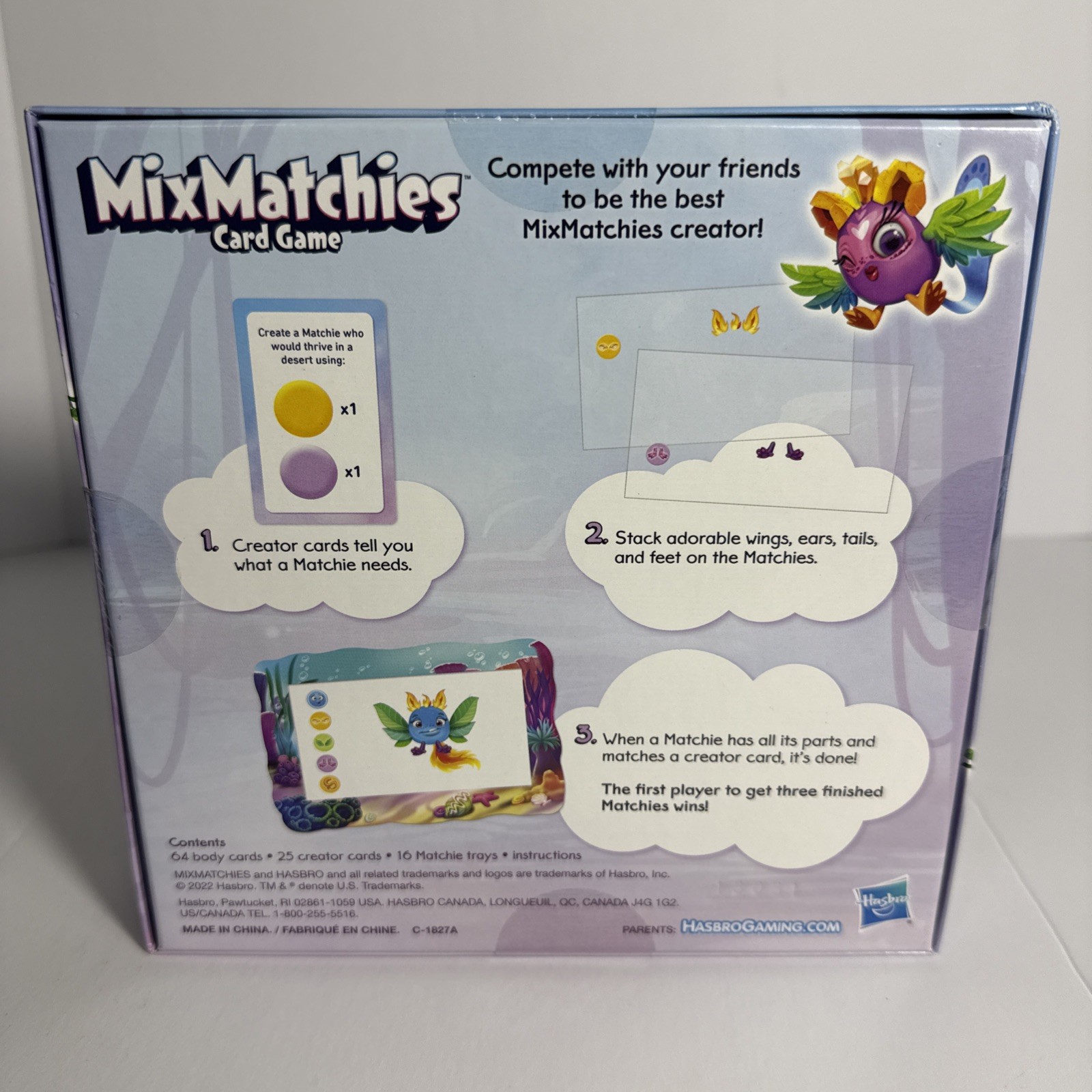 MixMatchies Card Game Kids and Family Game 2-6 Players by Hasbro NEW & SEALED