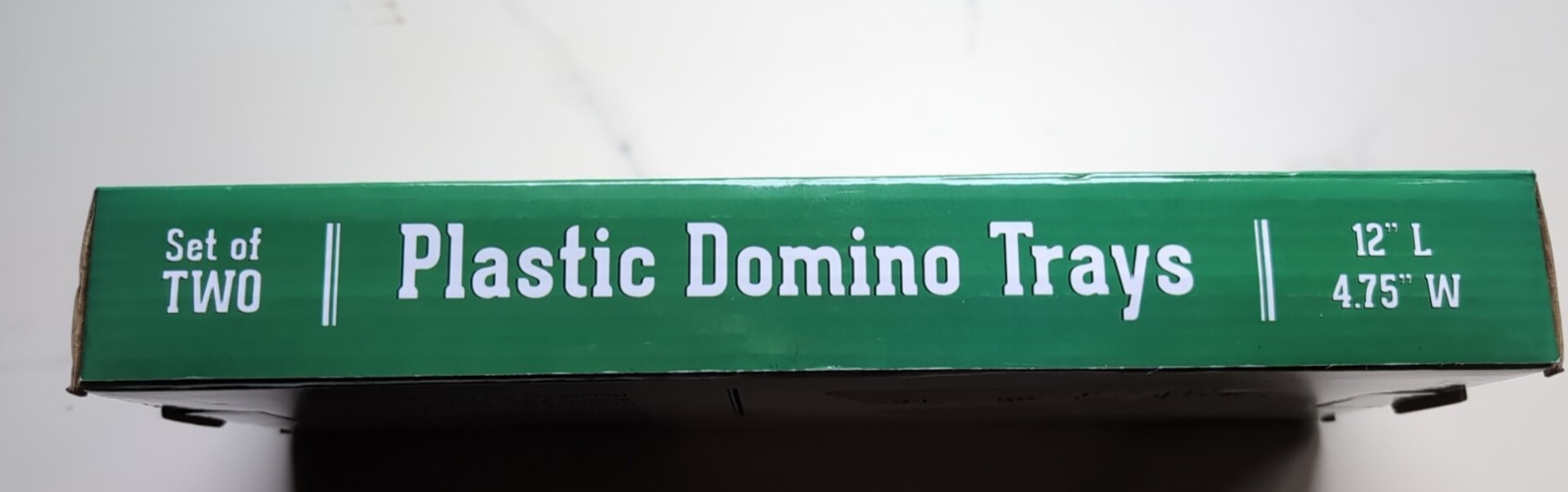NEW Set of Two 12″ Plastic Domino Trays Holders by brybelly Holds up to 44
