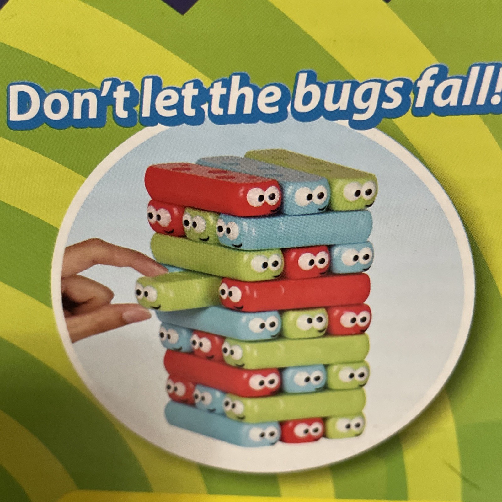 Bugs Building Family Stacking Game Fine Motor Skills Strategy Color Ages 3+