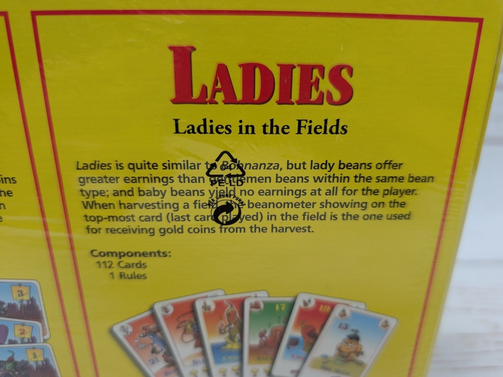 Bohnanza Ladies & Gangsters Card Game Uwe Rosenberg 2014 NIS Rio Grande Games