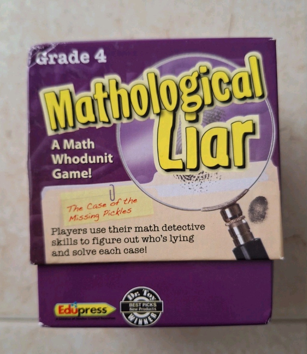 Mathological Liar A Math Whodunit Game Grade 4 Problem Solving Educational Cards