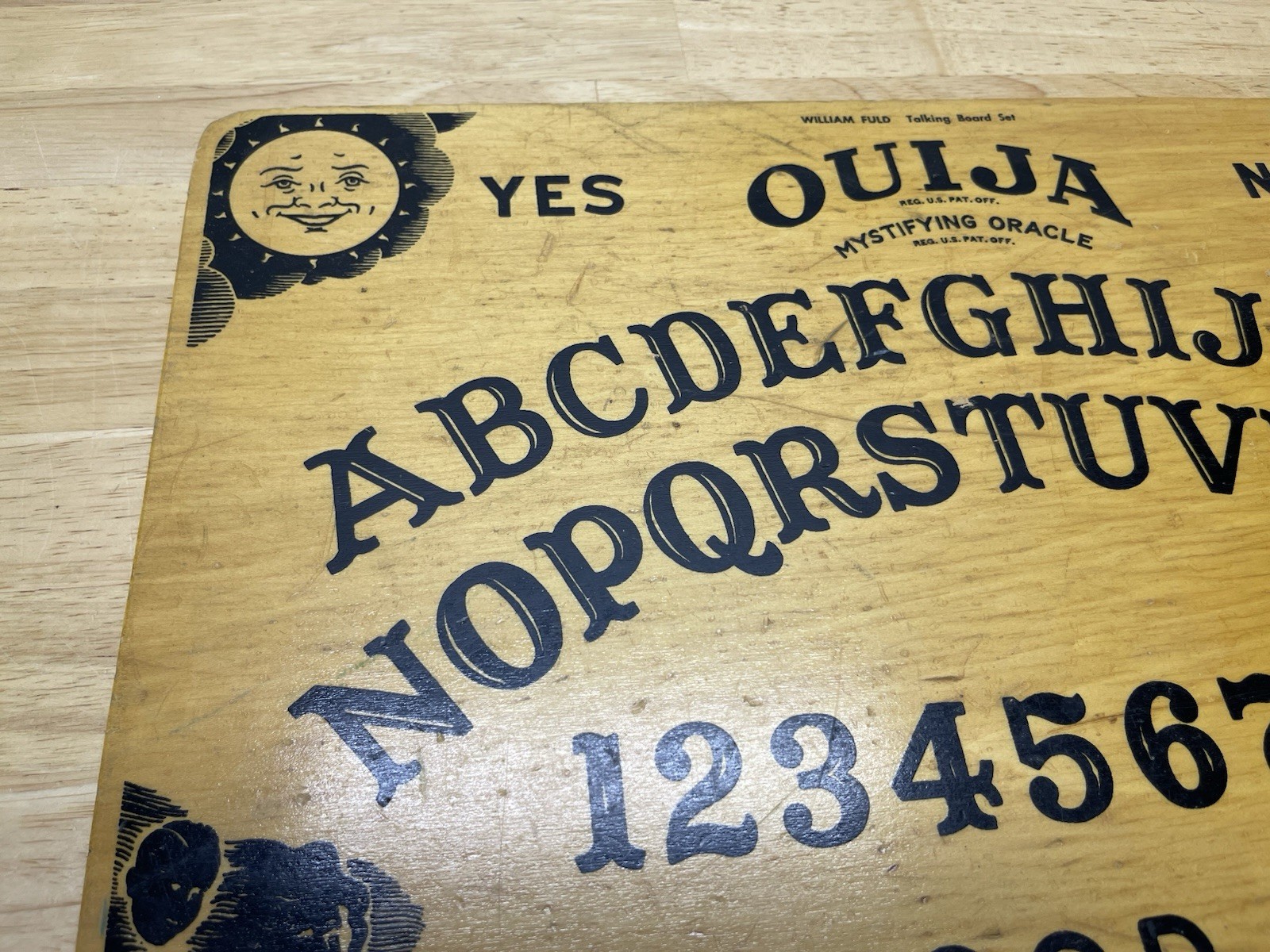 1967 Ouija Board Parker Brothers No.602 William Fuld Wooden Deluxe Edition Rare