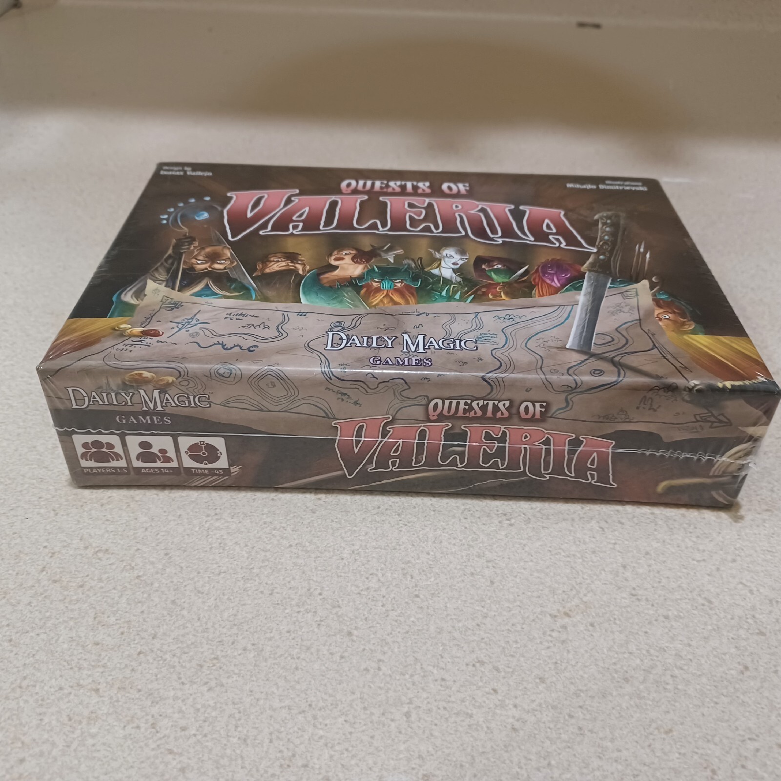 NEW Quests of Valeria Kickstarter Edition Board Card Game 2016 Daily Magic Games