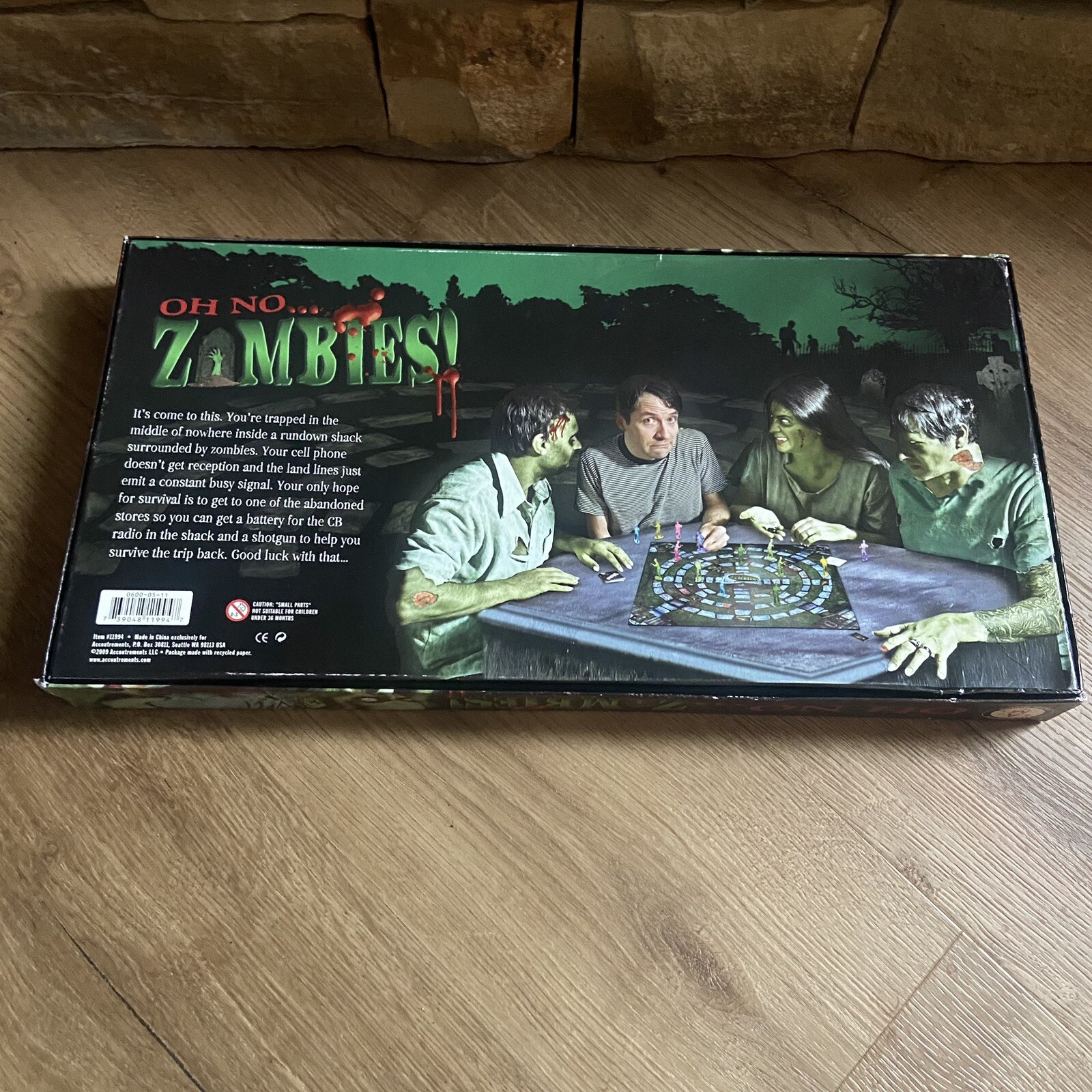Oh No… Zombies! Board Game Halloween Archie McPhee 2009 Missing Pieces Spooky