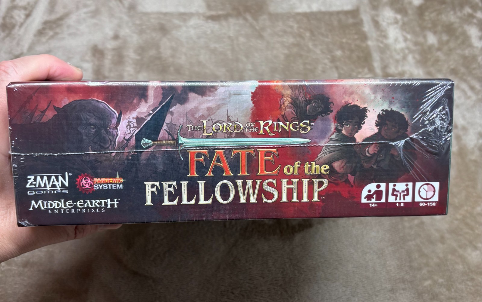 The Lord of the Rings: Fate of the Fellowship Board Game – New / SEALED