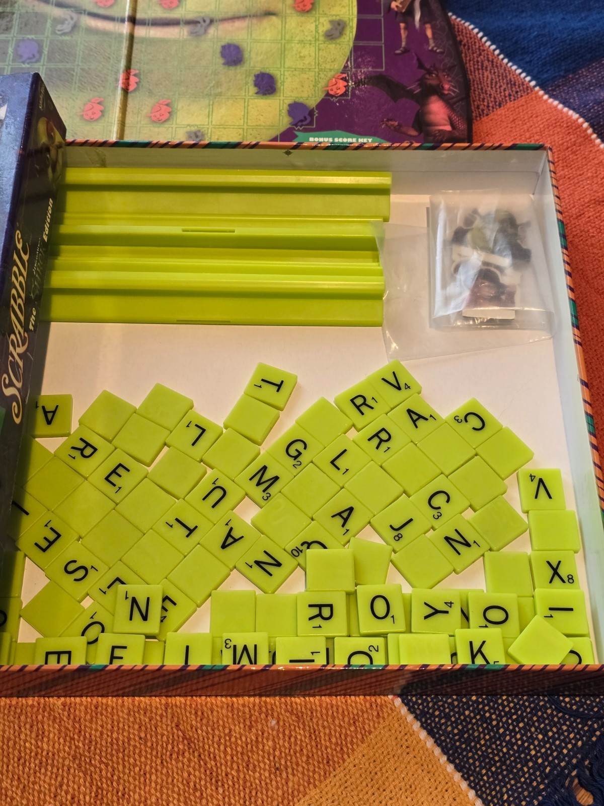 Scrabble Crossword Board Game The Shrek Edition 2007 Sababa Toys Complete