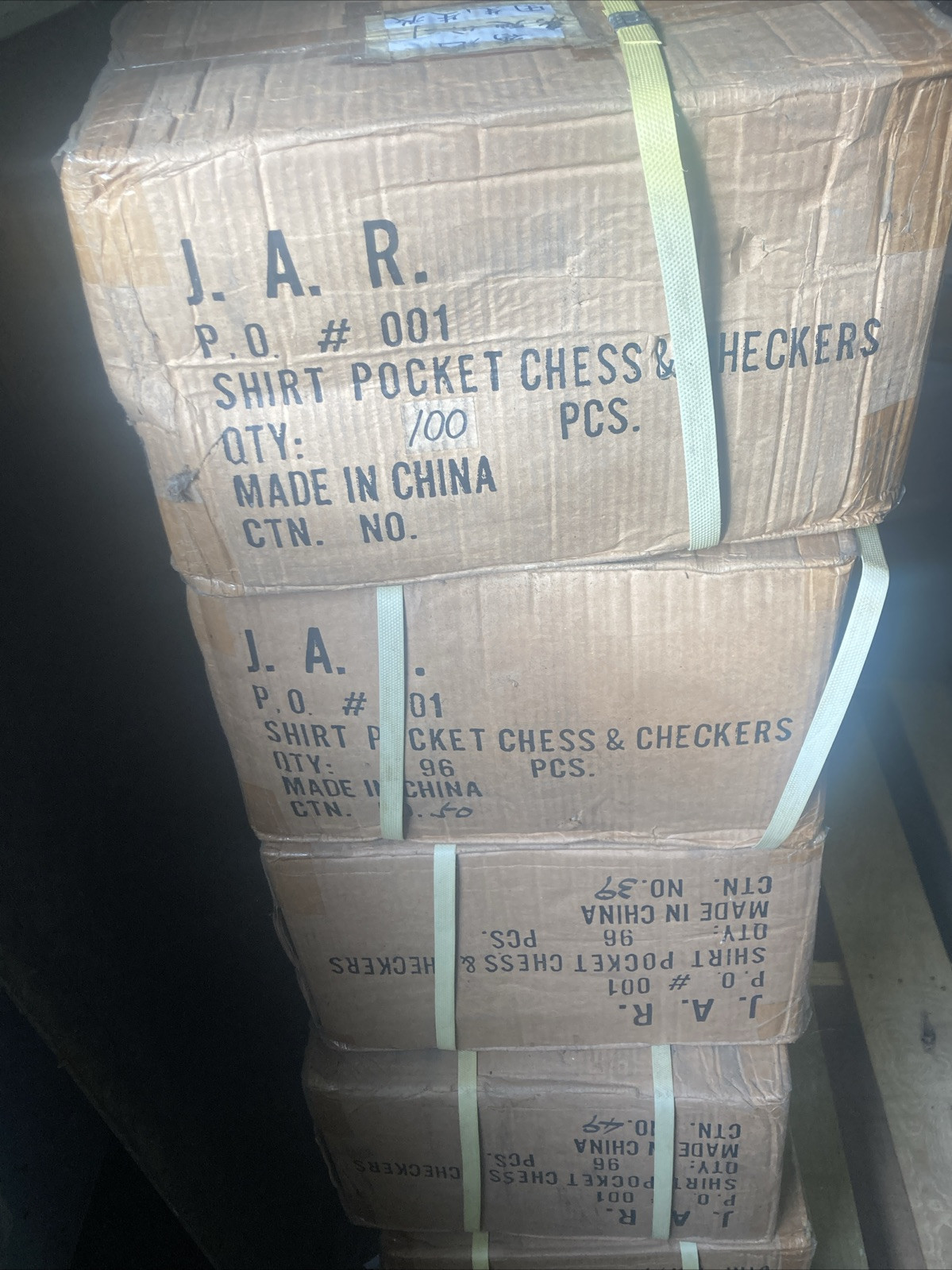 (36) NOS 1990 J.A.R. Games Pocket Chess & Checkers Sealed Cases Lot *RARE*