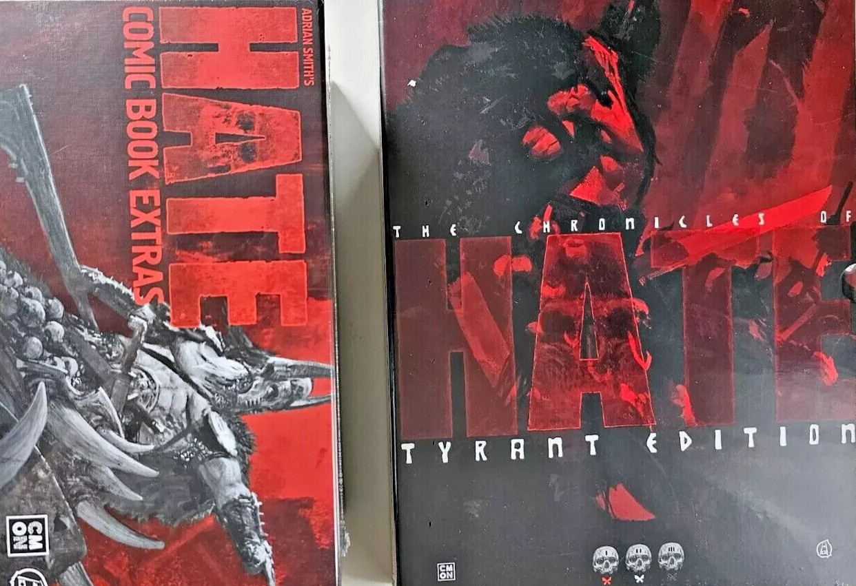 HATE Both The Comic Book Tyrant Edition & Extras Vol 2 Kickstarter CMON New!
